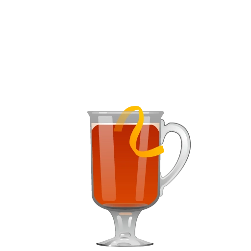 Bells Will Be Ringing hot cocktail with dark rum, apple brandy, amaretto, cherry liqueur, pineapple syrup, ginger syrup, lemon juice, and Earl Grey tea