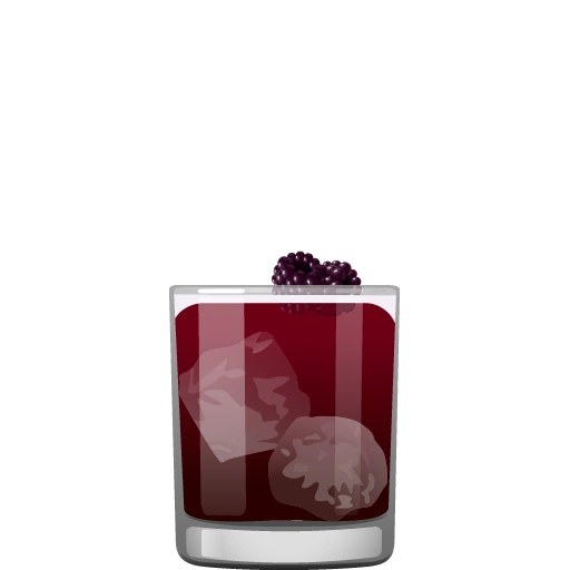 Everyday Superhero cocktail with brandy, merlot wine, blackberries, lime juice, and simple syrup