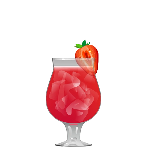 Fresa Patada cocktail with cachaça, yuzu liqueur, lemon juice, passion fruit syrup, honey syrup, chile bitters, and strawberry soda