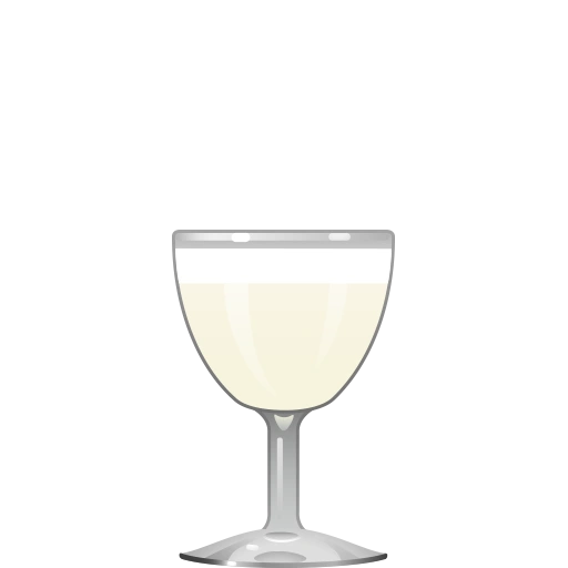 Morning Glory sour cocktail with gin, lemon, yuzu syrup, egg white, and a pinch of salt