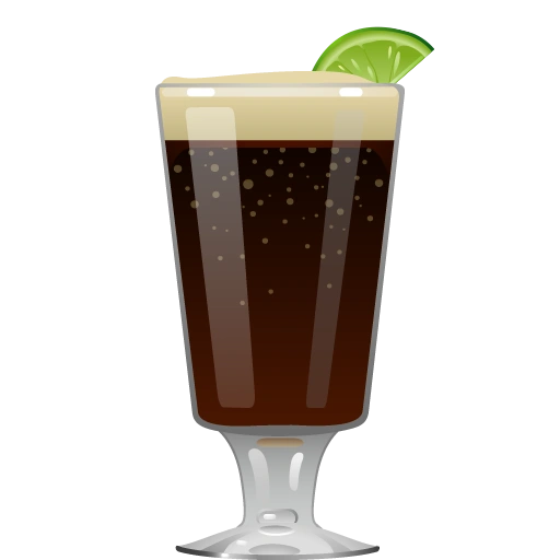 Rattle Skull cocktail with porter, rum or brandy, lime juice, and brown sugar syrup