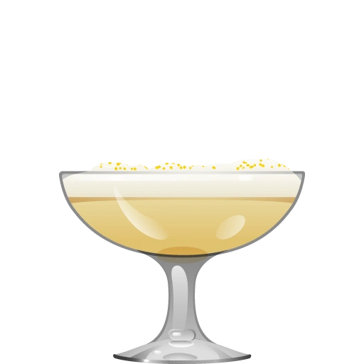 Rio Grande Sour by Ranjini Bose, with aged cachaca, Jagermeister, lemon juice, simple syrup, egg white, and an orange slice.