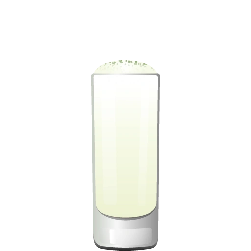 Tropical Tea cocktail with blanco tequila, coconut milk, agave syrup, egg white, lime bitters, and matcha powder