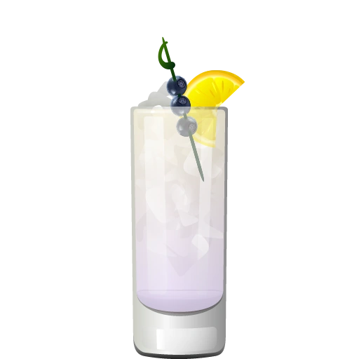 Western Bluebonnet cocktail with blueberry vodka, lemonade, and sparkling water